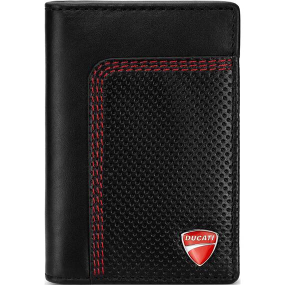 DUCATI Solito Καρτοθήκη Μαύρη Από Δέρμα 108mm x 79mm DTLGD2201601