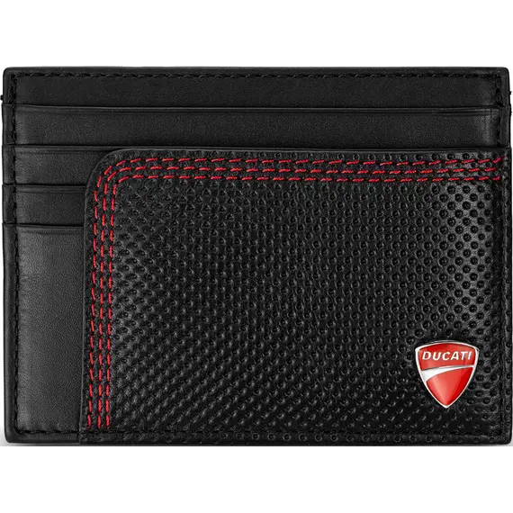 DUCATI Solito Καρτοθήκη Μαύρη Από Δέρμα 105mm x 78mm DTLGD2201602