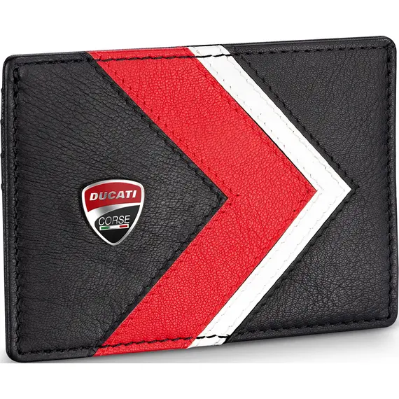 DUCATI Punto Καρτοθήκη Μαύρη Κόκκινη Από Δέρμα 105mm x 78mm DTLGD2201902, image 3