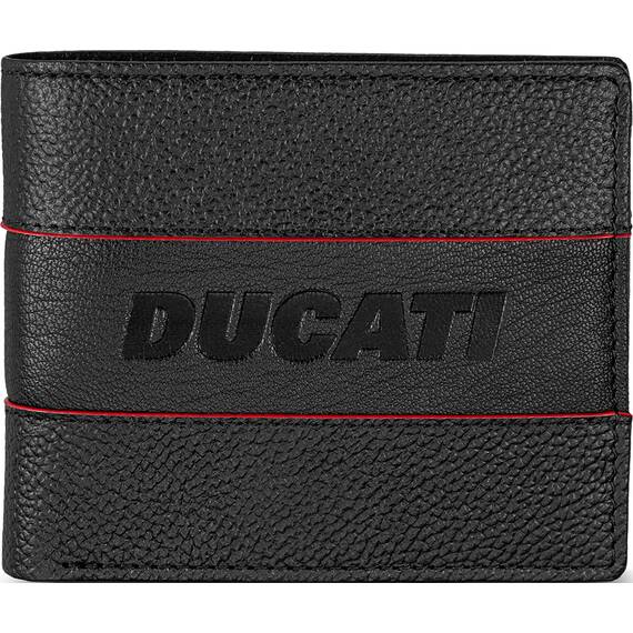 DUCATI Formale Πορτοφόλι Μαύρο Από Δέρμα 110mm x 90mm DTLGW2201301
