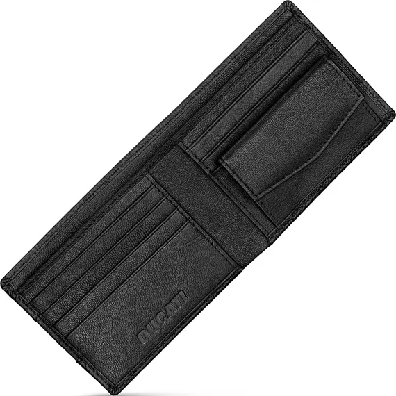 DUCATI Formale Πορτοφόλι Μαύρο Από Δέρμα 110mm x 90mm DTLGW2201301, image 3
