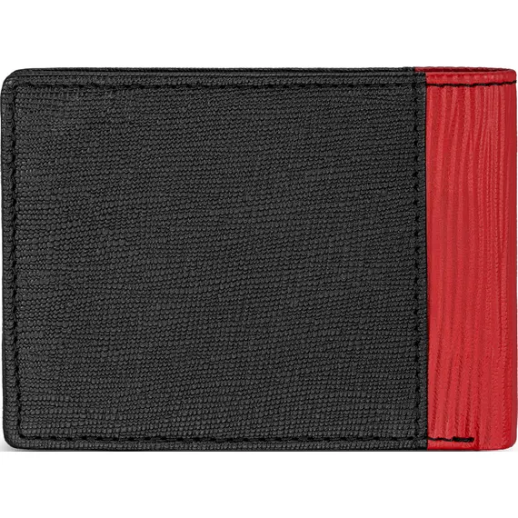 DUCATI Rocco Πορτοφόλι Μαύρο Κόκκινο Από Δέρμα 105mm x 80mm DTLGW2201701, image 2