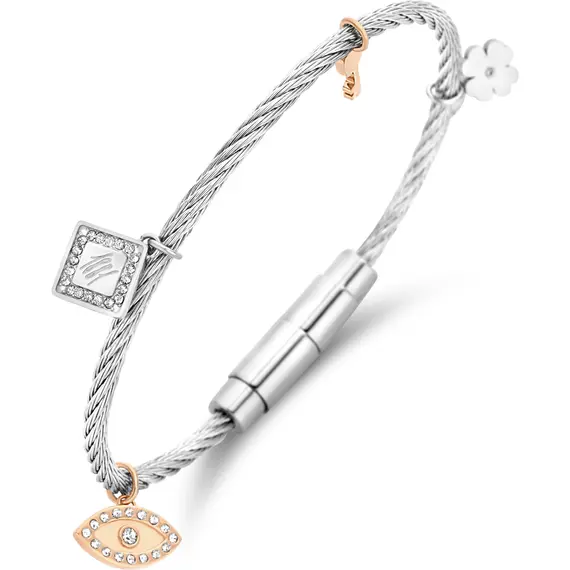 CERRUTI Kismet Βραχιόλι Από Ανοξείδωτο Ατσάλι 20cm CIJLB0000903, image 4