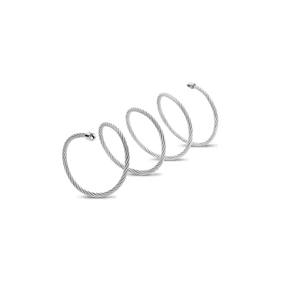 CERRUTI Iconic Cable Memory Βραχιόλι Από Ανοξείδωτο Ατσάλι CIJLB0004310, image 2