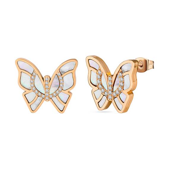 CERRUTI Butterfly 3.0 Σκουλαρίκια Από Ανοξείδωτο Ατσάλι CIJLE2216302