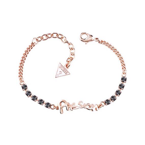 GUESS Passion Rose Gold Rhodium Plated Bracelet UBB61006-S