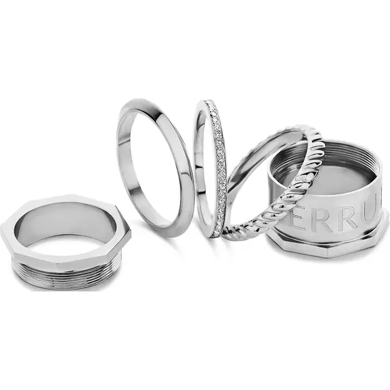 CERRUTI Textured Δαχτυλίδι Από Ανοξείδωτο Ατσάλι CIJLF0004504, image 3