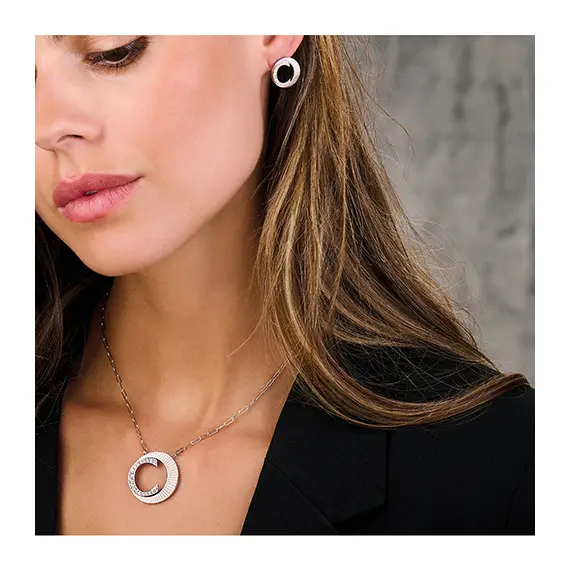 CERRUTI Pleat Κολιέ Από Ανοξείδωτο Ατσάλι 50cm CIJLN0001001, image 2
