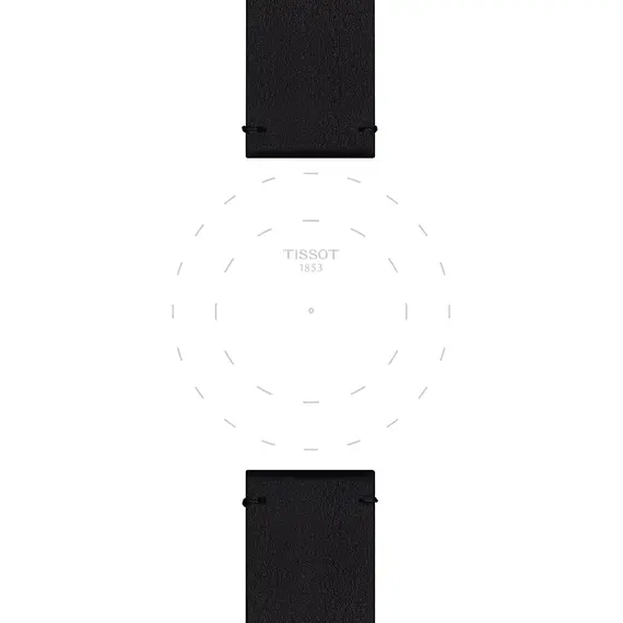 TISSOT Αυθεντικό Μαύρο Συνθετικό Λουράκι 22/22 T852048225, image 3