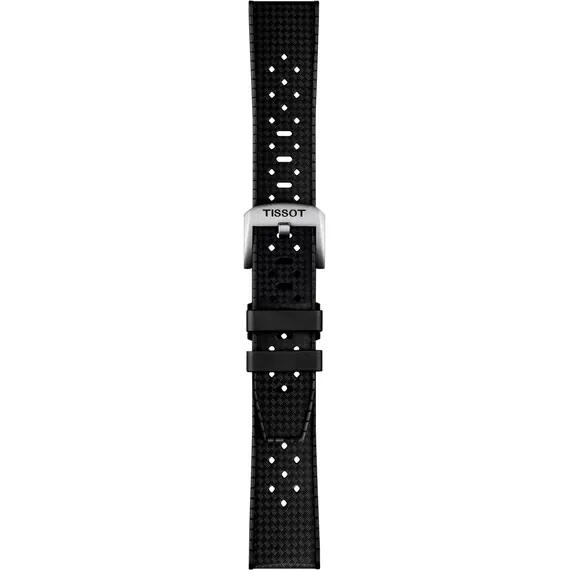 TISSOT Αυθεντικό Μαύρο Καουτσούκ Λουράκι 20/18 T852049628