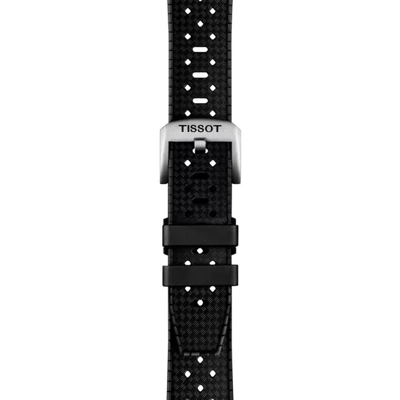 TISSOT Αυθεντικό Μαύρο Καουτσούκ Λουράκι 20/18 T852049628, image 2