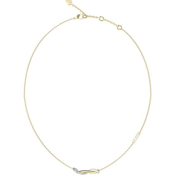 GUESS STEEL Twist Χρυσό Κολιέ Με Σχέδιο 40.7cm-45.7cm JUBN05066JWYGRHT-U