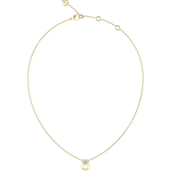 GUESS STEEL Lily Χρυσό Κολιέ Με Λουλούδι 40.7cm-45.7cm JUBN05107JWYGT-U