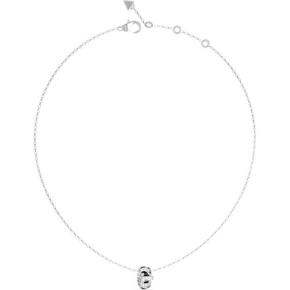 GUESS STEEL Fabulous Me Ασημένιο Κολιέ Με Σχέδιο 40.7cm-45.7cm JUBN05191JWRHBKT-U