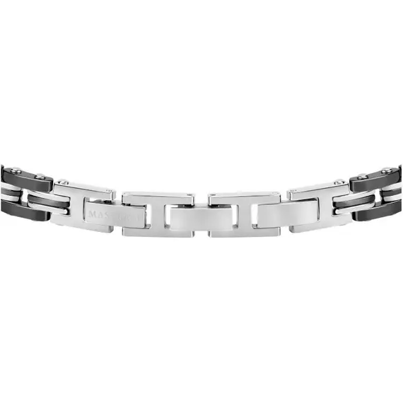 MASERATI Ceramic Black Stainless Steel & Ceramic Bracelet 21.5cm JM219AQH13, image 3