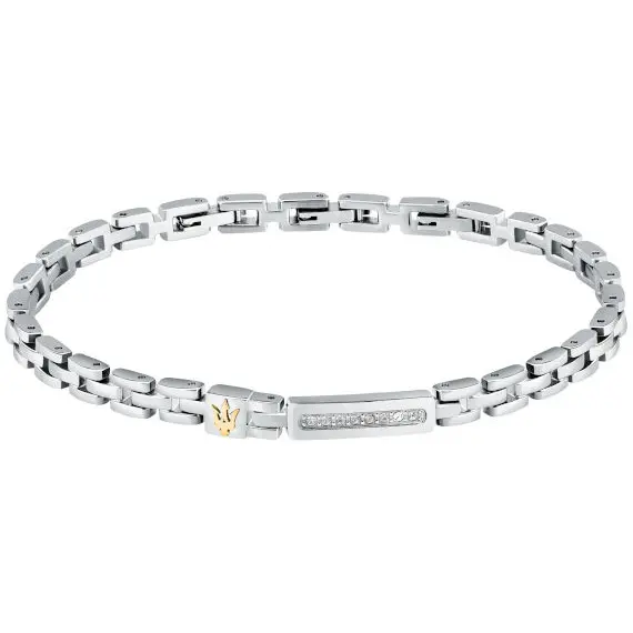MASERATI Iconic Stainless Steel Bracelet 18.5cm–21.5cm JM324AVD54