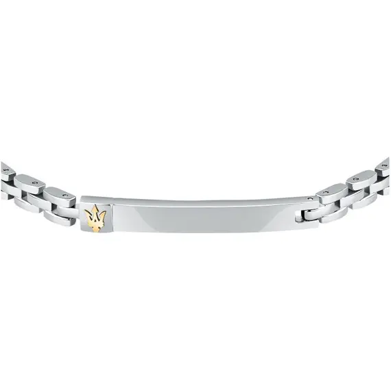 MASERATI Iconic Stainless Steel Bracelet with Logo 18.5cm–21.5cm JM324AVD55, image 2