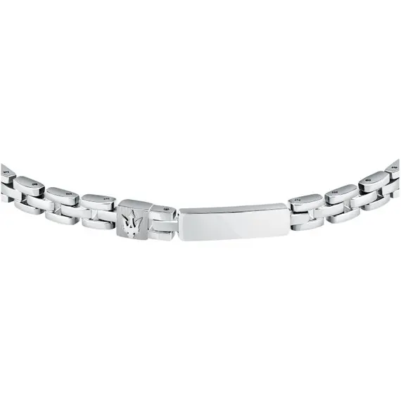 MASERATI Iconic Stainless Steel Bracelet with Logo 18.5cm–21.5cm JM324AVD57, image 2