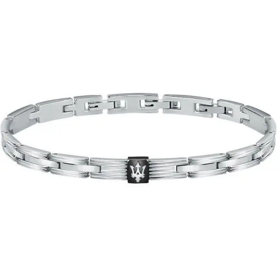MASERATI Iconic Βραχιόλι Από Ανοξείδωτο Ατσάλι 22cm JM420ATK04