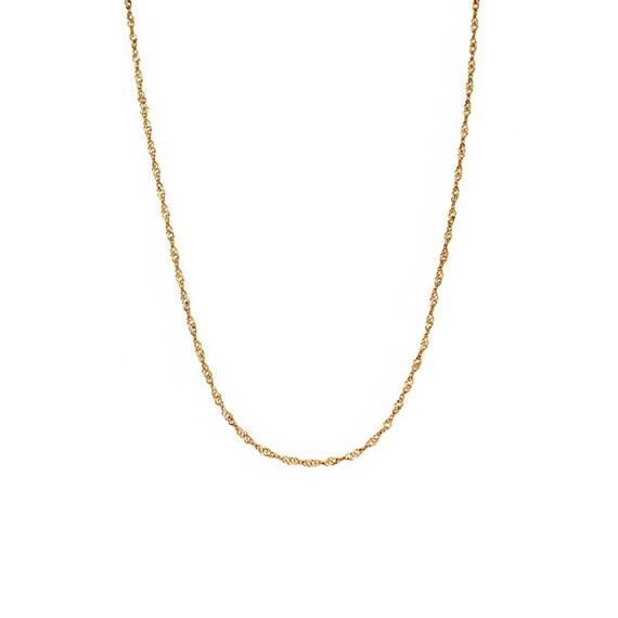 Καδένα Senza από επιχρυσωμένο ασήμι 925 - 40cm