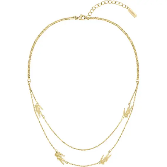 LACOSTE Χρυσό Κολιέ Από Ανοξείδωτο Ατσάλι 45cm-50cm 2040468