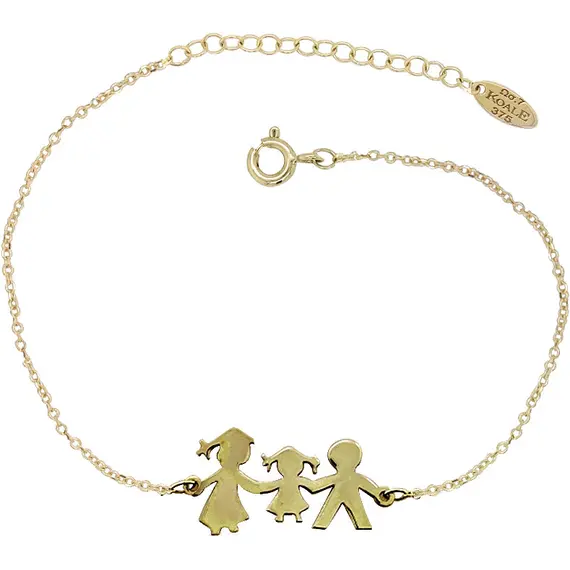 KALOUSTIAN Gold 9K Bracelet BRFAMILY-GIRL