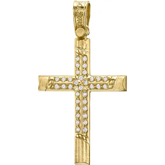 TRIANTOS Yellow Gold Cross 14K 1.2.1387Y