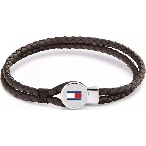 TOMMY HILFIGER Leather Stainless Steel Bracelet 2790655