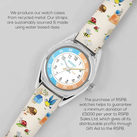 TIKKERS X RSPB Wild Things Printed Strap TKRSPB06, image 5