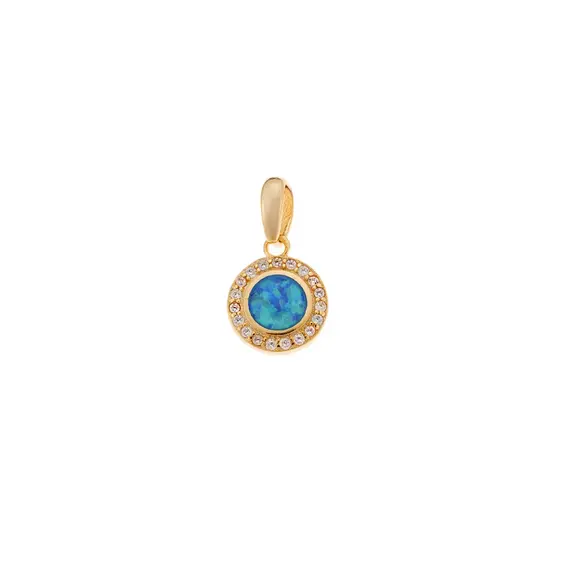 Μοτίφ Senza από επιχρυσωμένο ασήμι 925, με Opal