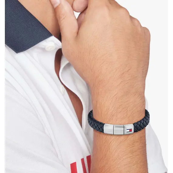 TOMMY HILFIGER Βραχιόλι Από Δέρμα Και Ανοξείδωτο Ατσάλι 2790660, image 2