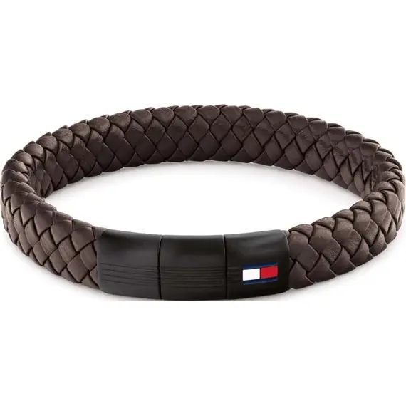 TOMMY HILFIGER Βραχιόλι Από Δέρμα Και Ανοξείδωτο Ατσάλι 2790661
