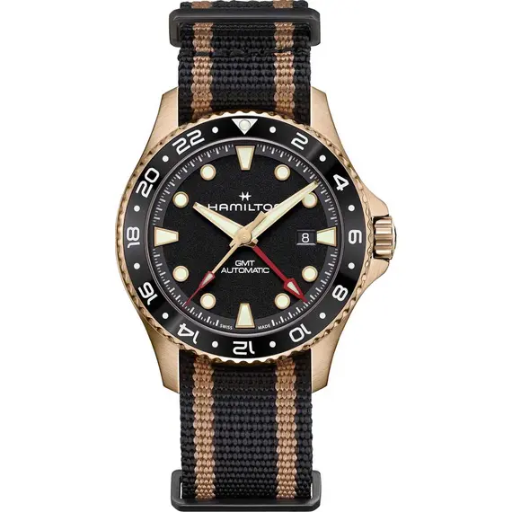 HAMILTON Khaki Navy Scuba Automatic GMT 43mm Bronze H82565930