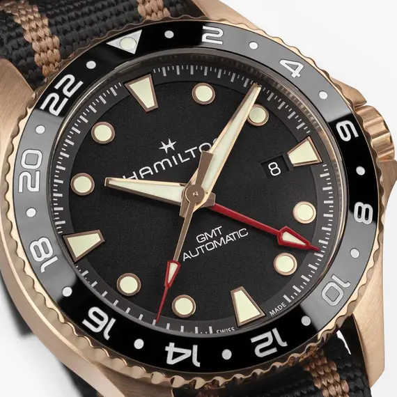 HAMILTON Khaki Navy Scuba Automatic GMT 43mm Bronze H82565930, image 4