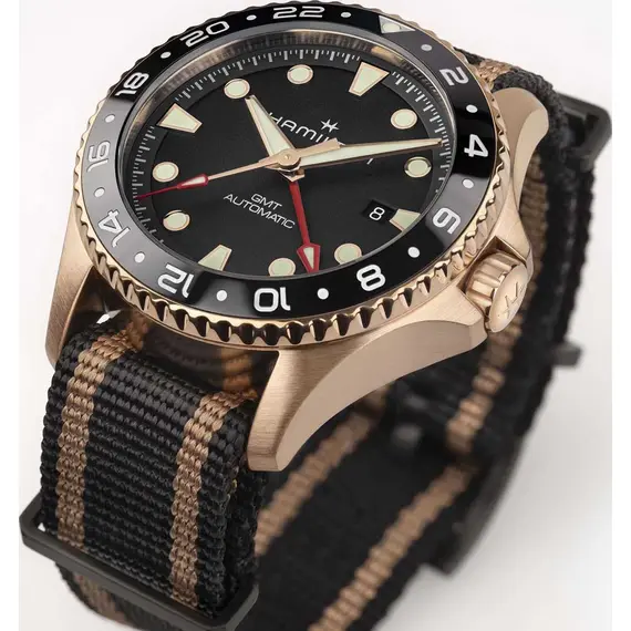 HAMILTON Khaki Navy Scuba Automatic GMT 43mm Bronze H82565930, image 5