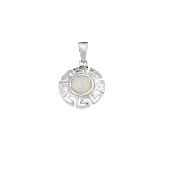 Μοτίφ Senza από ασήμι 925, μαίανδρος και πέτρα Opal