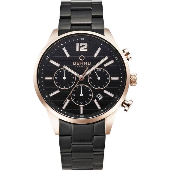 OBAKU Skov Ink Dual Time V205GUVBSB
