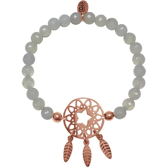 CO88 Beloved Steel Bracelet Natural Stone Adjustable 8CB-80021