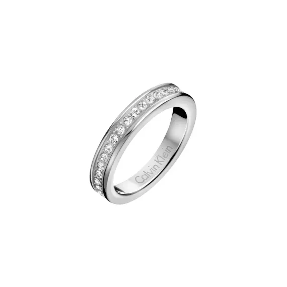 CALVIN KLEIN Hook Crystals Stainless Steel Ring KJ06MR0401