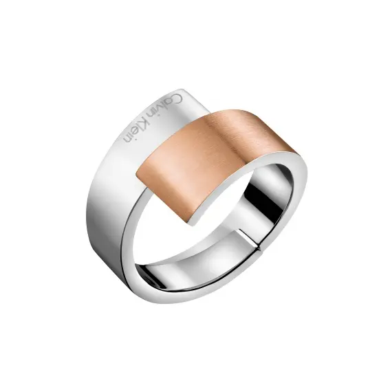 CALVIN KLEIN Intense Two Tone Stainless Steel Ring KJ2HPR2801