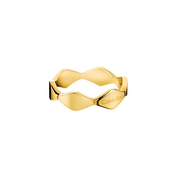 CALVIN KLEIN Snake Gold Stainless Steel Ring KJ5DJR1001