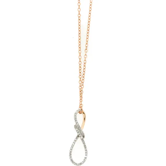 VERITA Gold K14 White Diamonds Necklace 40430278
