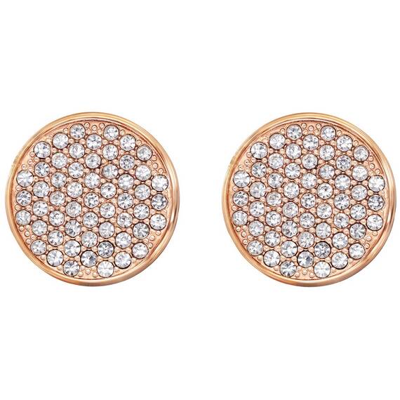 TOMMY HILFIGER Crystals Rose Gold Stainless Steel Earrings 2780134