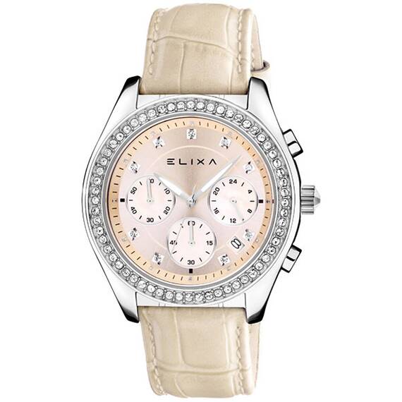 ELIXA Enjoy Crystals Chronograph E084-L315
