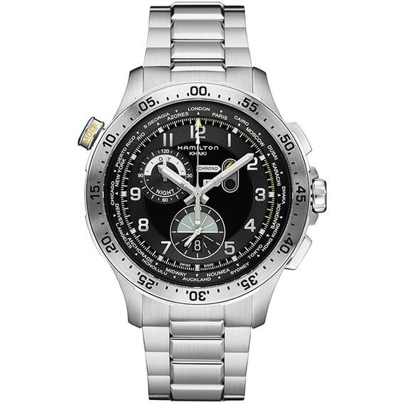 HAMILTON Khaki Aviation Worldtimer Chrono H76714135