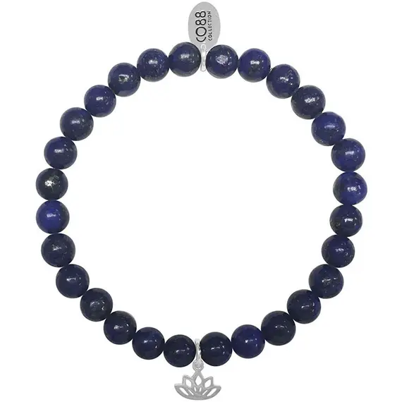 CO88 Stainless Steel Natural Stones Adjustable Bracelet 8CB-17042