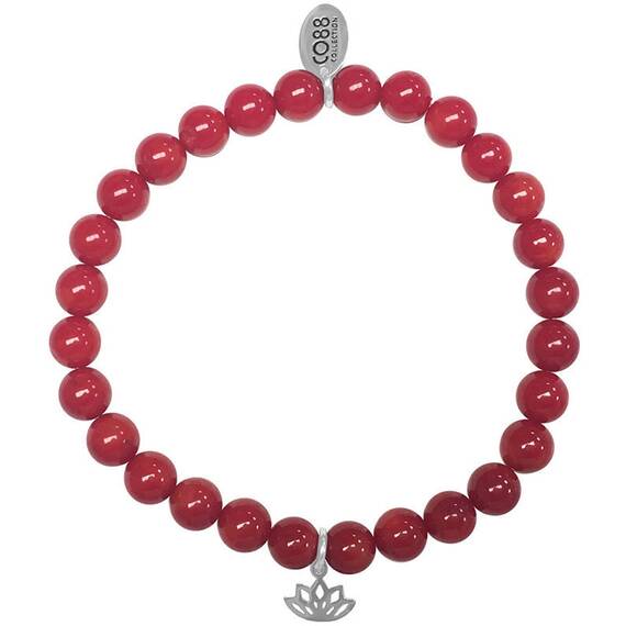 CO88 Stainless Steel Natural Stones Adjustable Bracelet 8CB-17044
