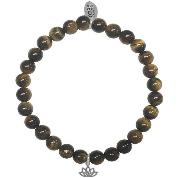 CO88 Stainless Steel Natural Stones Adjustable Bracelet 8CB-17046