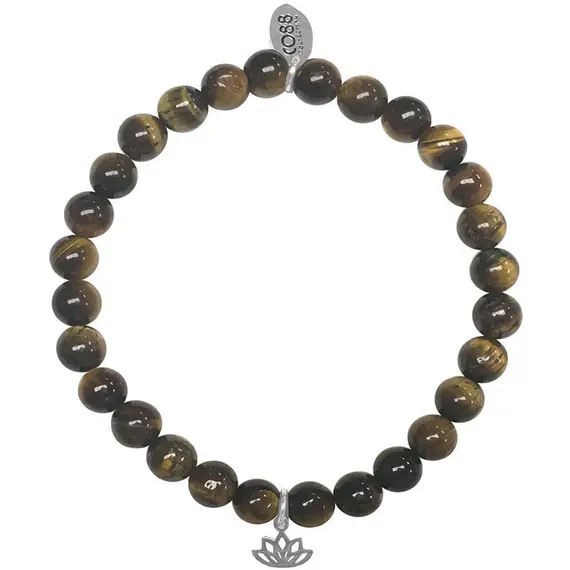 CO88 Stainless Steel Natural Stones Adjustable Bracelet 8CB-17046