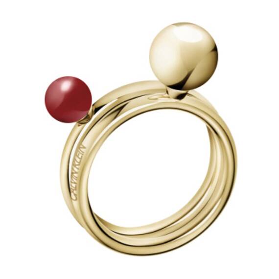 CALVIN KLEIN Bubbly Stainless Steel Ring KJ9RJR1404